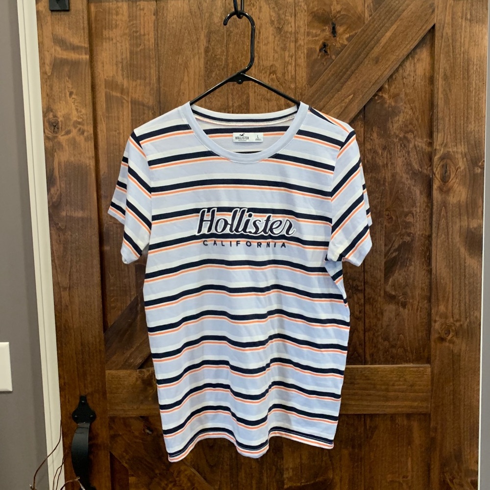 Hollister short sleeve striped shirt